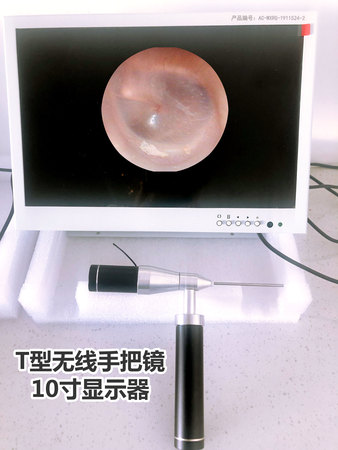 可視采耳2.7mm“T型”無線軟管鏡 +10寸顯示屏
